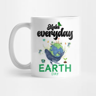 happy funny  earth day 2024 gift april 22 Cute Teacher  Lover Rainbow Mug